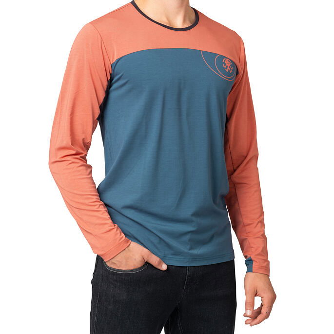 Pánske tričko s dlhým rukávom RAFIKI PITONE, Stargazer/brandy