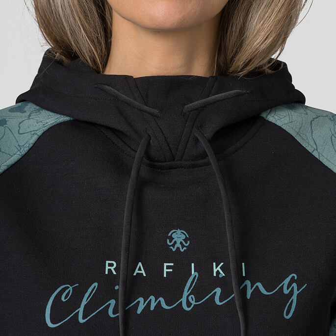 Hoody RAFIKI MANDALA Lady, raven/sagebrush