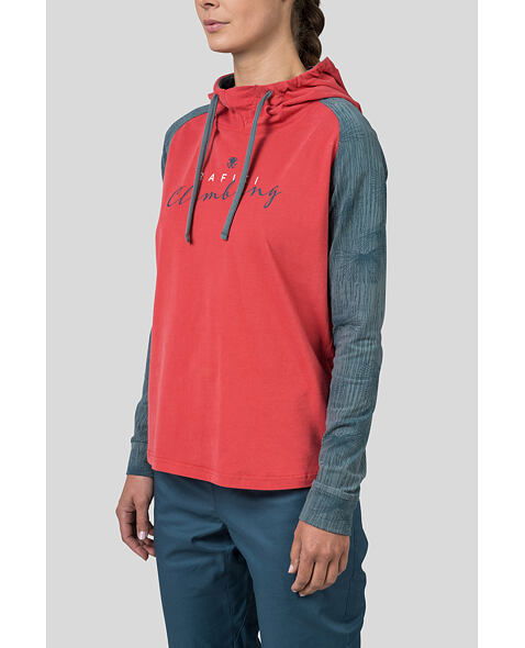 Dámská mikina s kapucí RAFIKI ESTRELLA, chrysanthemum/atlantic