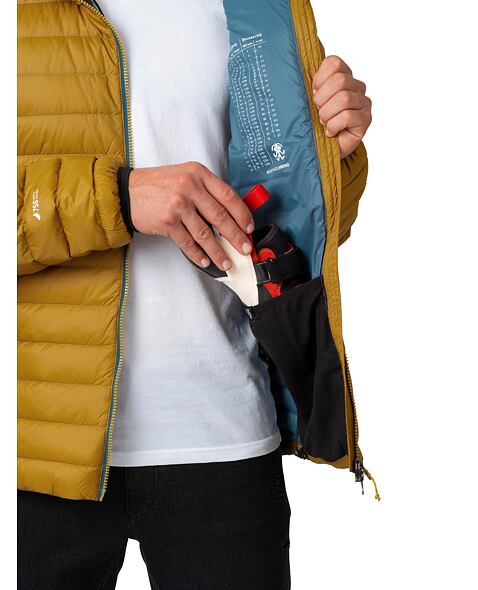 Pánská péřová bunda RAFIKI PROJECT, Dried tobacco