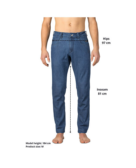 Pánské kalhoty RAFIKI ARAN, dark blue denim